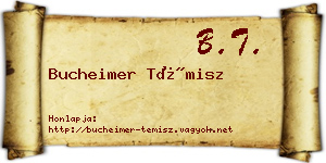Bucheimer Témisz névjegykártya